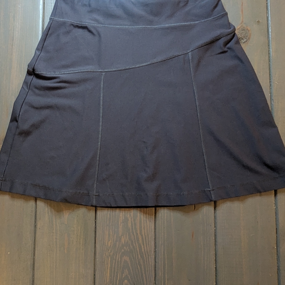 L.L.Bean Gray Athletic Knit Skirt Women’s M Regular Pull On Stretch